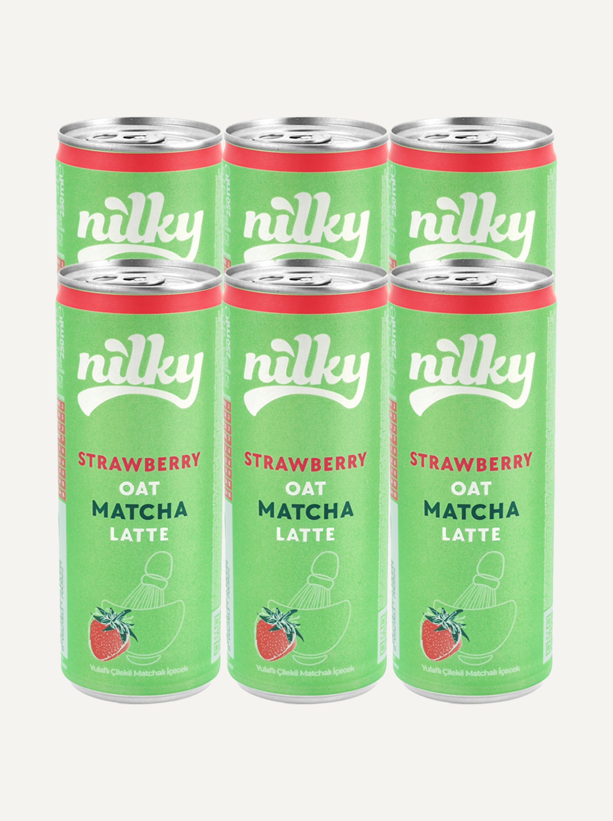 Kutuda Hazır Yulaflı Çilekli Matcha Latte – NILKY